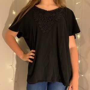 Simple Black Shirt With Design